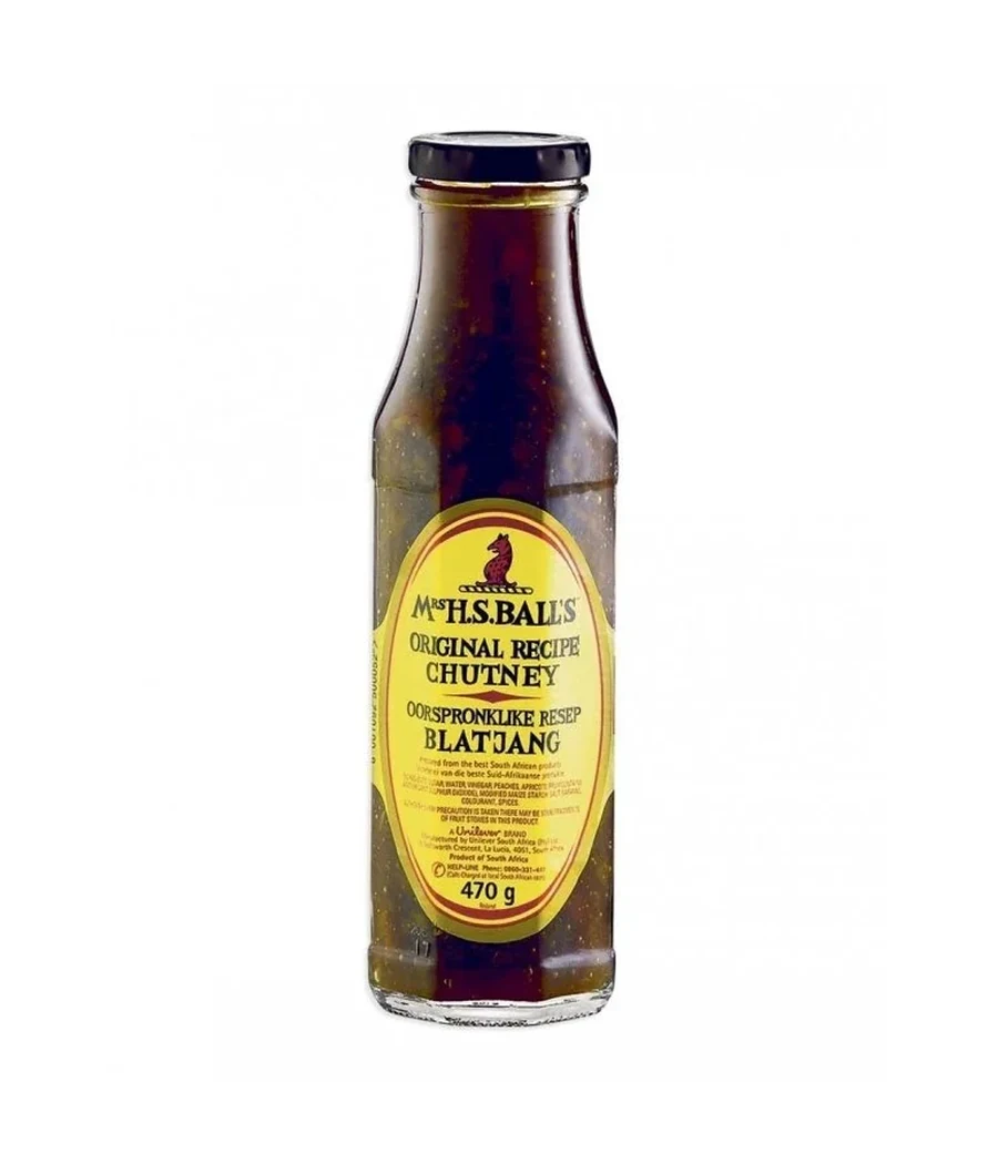 Bottle of Mrs H.S. Ball's Original Recipe Chutney